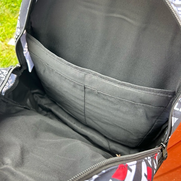 NWT Russell Athletics Backpack Bookbag Color BLack And Red Laptop Sleeve - Picture 9 of 12